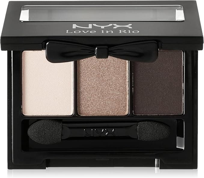 NYX Cosmetics Love in Rio 3-Pan Eyeshadow Palette - No Tan Lines Allowed