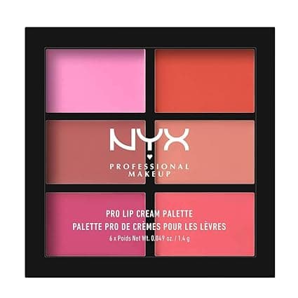 NYX PROFESSIONAL MAKEUP Pro Lip Cream Palette, The Pinks, 0.317 Ounce